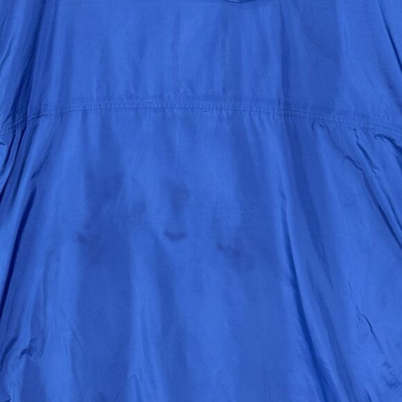 Cabela's Mens M Blue Full Zip Hooded Packable Windbreaker Jacket *Stained* - Picture 14 of 16